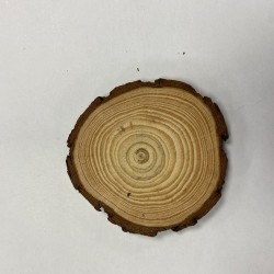 قطعة خشب دائري للنحت 9 سم