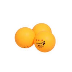 كرة تنس طاولة لون برتقالي ثلاث  نجم