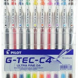 قلم حبر رفيع جل طقم 1/10 BILOT G-TEC-C4 / 0.4