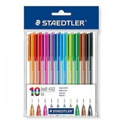 قلم حبر طقم 10 لون STAEDTLER M