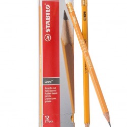 قلم رصاص اصفر مع محاية Stabilo HB-2