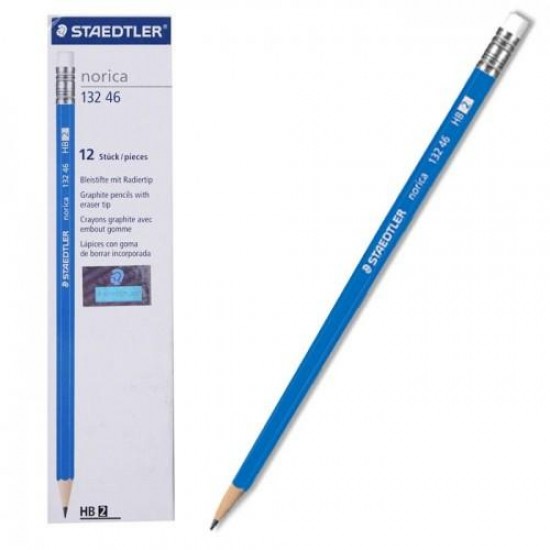 قلم رصاص مع محاية دزينة 12 قلم Staedtler HB-2