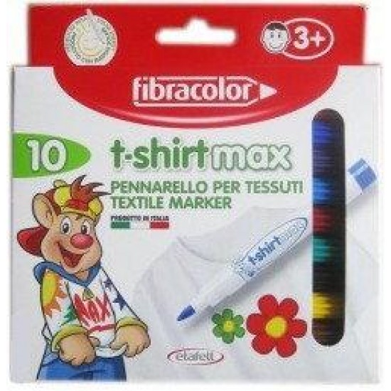 الوان فلوماستر للملابس 10 لون fibracolor italia